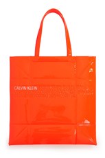 Calvin Klein SMALL GEOMETRIC TOTE ORANGE
